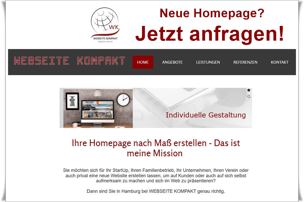 Webseite Kompakt, Homepage erstellen lassen Hamburg